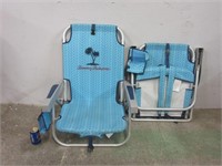 2 chaises de plage tommy Bahamas portatives