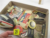 NASCAR ITEMS AND NAME TAGS