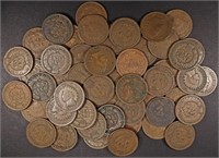 (50) MIXED DATES INDIAN CENTS