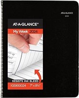 AT-A-GLANCE 2024 Weekly Planner, 7" x 8-3/4", Medi