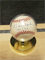 Warren Spahn Autograph Baseball, MLB Hall of Fame