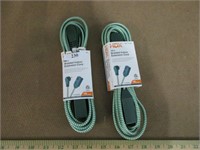2 new 10ft braided extension cords