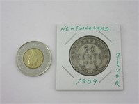 0.50$ Newfoundland 1909 silver
