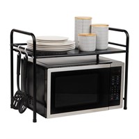 Metal Utility Shelf Microwave Stand with 1 Shelf