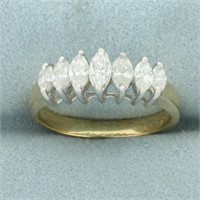 Marquise Diamond Wedding or Anniversary Ring in 14