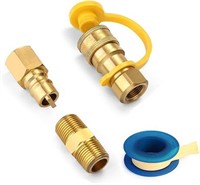 WADEO 3/8 Inch Natural Gas Quick Connect Fittings,