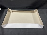 White foldable boxes
