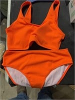 Women’s orange bathing suit