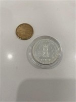 Canada Dollar en Argent silver 1977