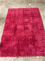 Red shag carpet