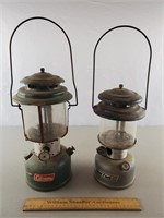 2ct Vintage Coleman Lanterns - Tops Damaged