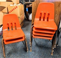 Orange Kindergarten Children's Chairs
