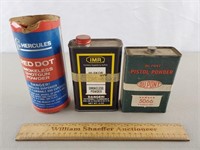 Smokeless Powder Pistol Powder Partial Containers