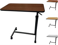 ProHeal Overbed Table - Adjustable  Mahogany