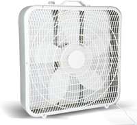 Deluxe 20 Box Fan  3-Speed  Aero  White