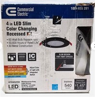 Commercial Electric 4'' LED Slim Recessed Kit