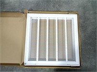 White Stamped Return Air Filter Grille with Remov
