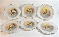 LIMOGES T&V PORCELAIN FISH PLATES SIGNED 2