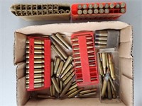 Assorted Rifle Ammo & Spent Shell Casings