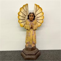 Beautiful Hand Carved Wooden Angel