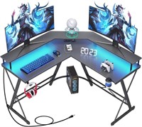 Mr IRONSTONE Gaming Desk with LED Lights