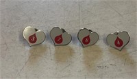 (4)BLOOD DONATION PINS