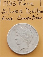 1925 Peace Slver Dollar- Fine Circulated Piece