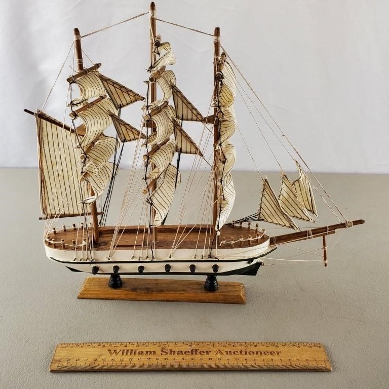 Sail Ship Model 14 & 1/2" H
