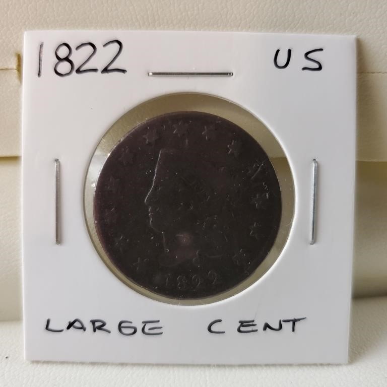 1822 US Large Cent