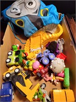 MIXED LOT OF TOY CARS AND TRACK, THOMAS BAG