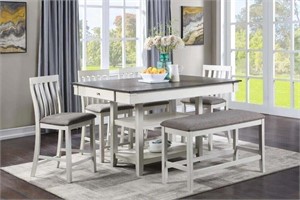 B2715CG Nina Chalk Grey Counter Height Dining Set