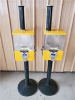 2ct Candy Machines 45 & 3/4" H w/ 1 Key