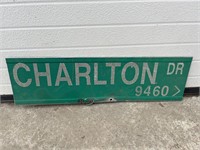 Road sign- Charlton Dr