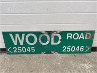 Road sign- Wood Road