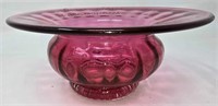 Rossi Cranberry Advertising Spittoon Signed