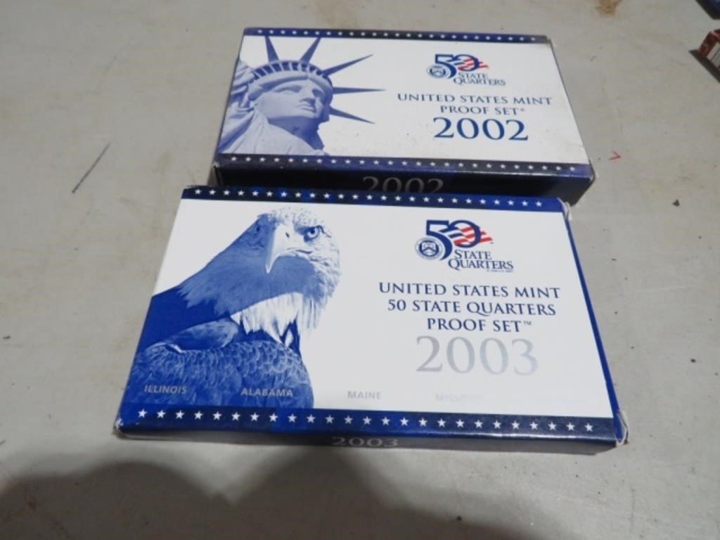 2002 US PROOF SET,2003 STATE QUARTER PROOF SET