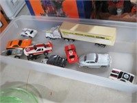 COLL OF DIECAST CARS, TRUCK AND TRAILER