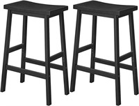 Bar Stool Set of 2, Bamboo Bar Chairs, 26 Inches