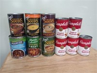 Assorted Canned Soups