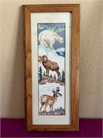 Cross Stitch Polar Bear, Horned Sheep, & Antelope