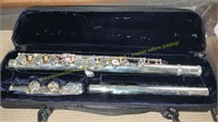 Flute with Case(Barrel Bent)