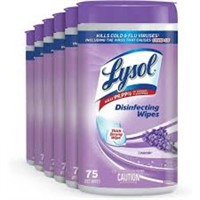 LYSOL Disinfecting Wipes, Lavender, 75 Count,