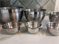 Aluminum Mixing Bowl and Pinch Bowl Sets
