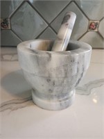 Marble Mortar and Pestle