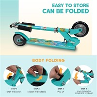 FunWater 2-in-1 Kids Kick Scooter, Snow Sled Kick
