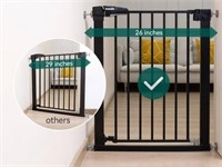 Metal Safety Gate, Black, fits 26"- 36"