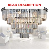 MEELIGHTING 16 Lights Crystal Chandelier W31.5'