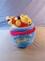 Disney Winnie the Pooh Hunny Pot 10" Plush Set