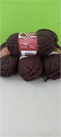 (4) Rolls of yarn...espresso color