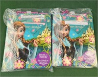 Frozen happy birthday gift bags with tissue paper